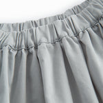 Blå chino nederdel til børn med vidde