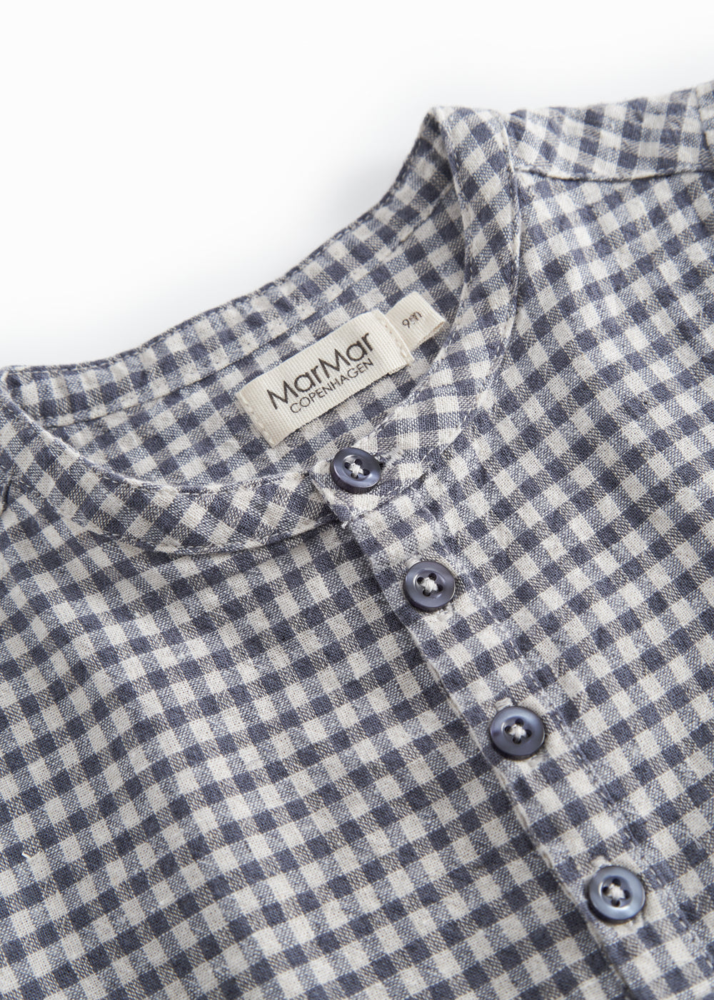 Fitted turtleneck baby shirt with a front closure