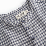 Fitted turtleneck baby shirt with a front closure