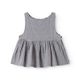 Ærmeløs ternet top til børn