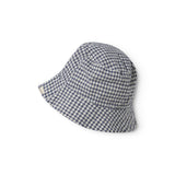 Ternet sort og hvid bøllehat til børn