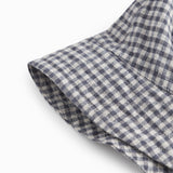 Ternet sort og hvid bøllehat til børn