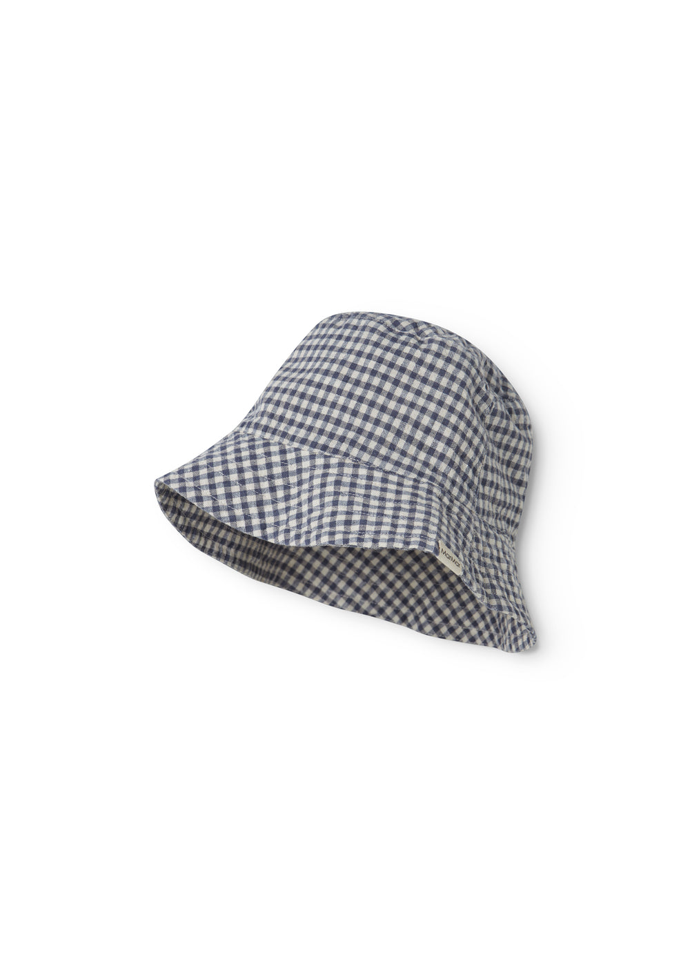 Internet-safe and white bobble hat for children.