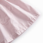 Red baby dress with collar and long sleeves