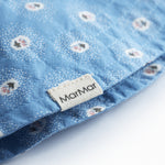 Blå solhat til baby med små blomster