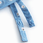 Blå solhat til baby med små blomster