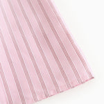 Red t-shirt with fine stripes and a front panel for baby