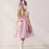 Alina L - Hair clip, Bonbon Pink Stripes