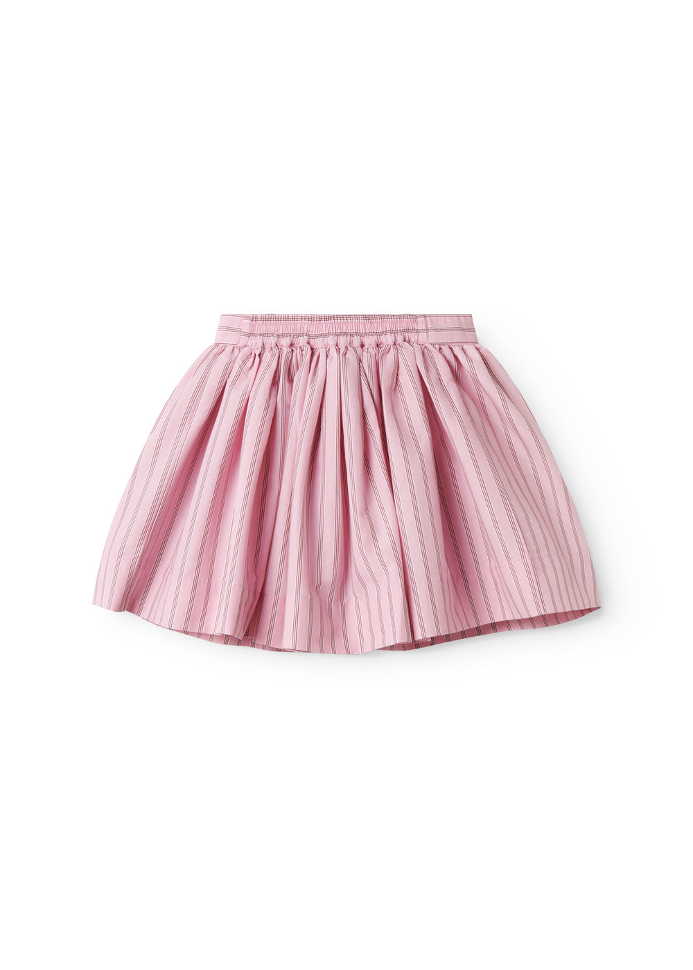 Lyserød nederdel med fine striber til børn