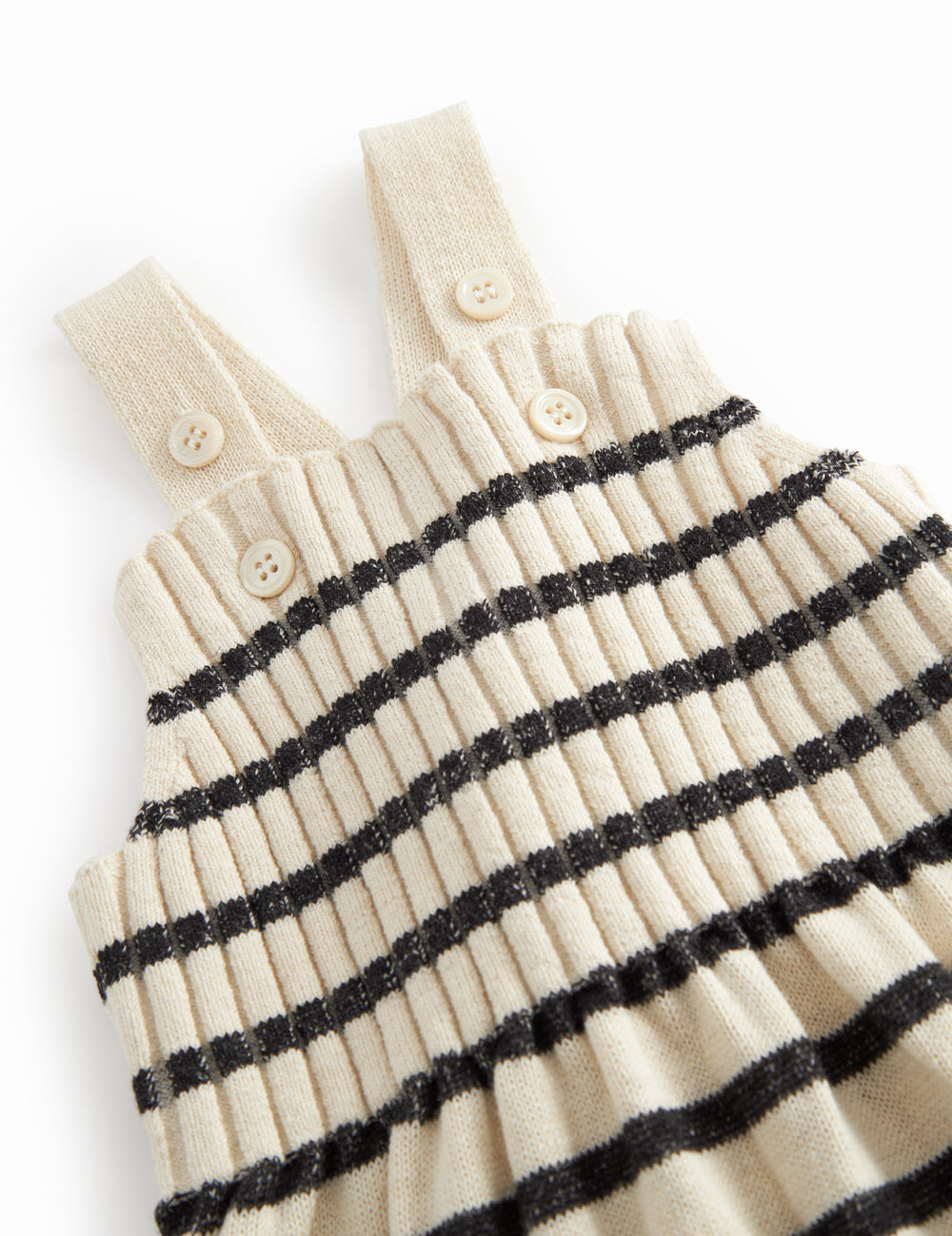 Striped strikemalls for baby with sleeves
