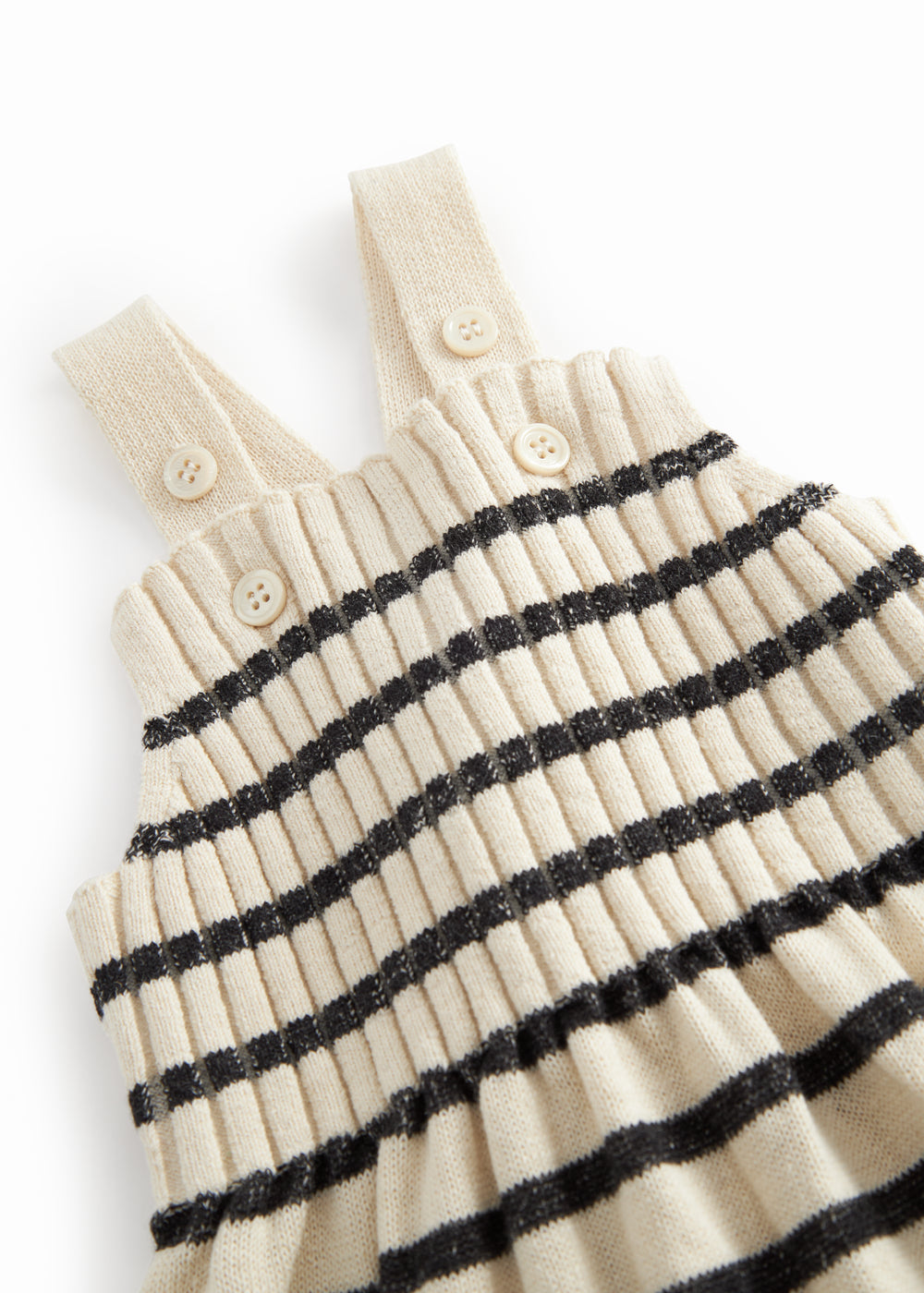 Striped strikemalls for baby with sleeves