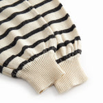Striped strikemalls for baby with sleeves