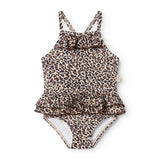 Swinnie Bathing Suit - Swimsuit, Brown Leo