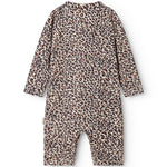 Badeheldragt til børn med brunt leopardprint
