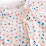 Floral-patterned bathrobe for children