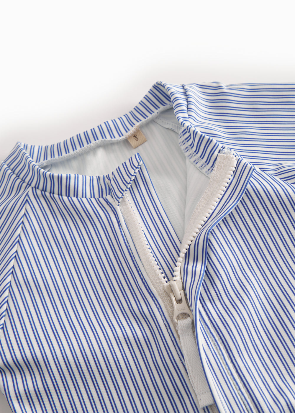 Blue striped children's swimsuit