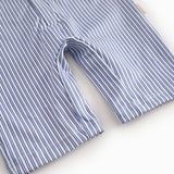 Blue striped children's swimsuit