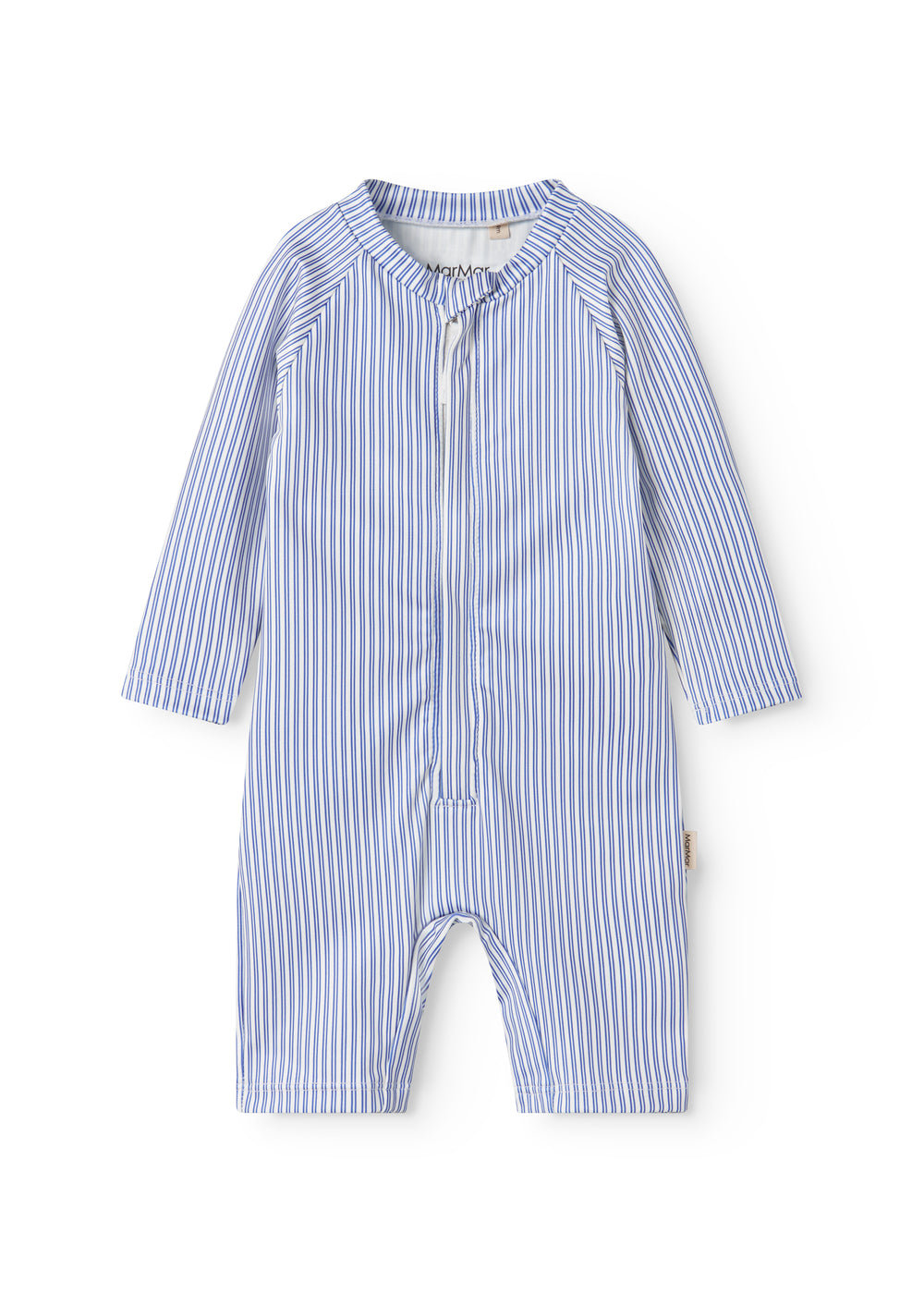 Blue striped children's swimsuit