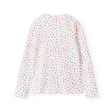 Langærmet badetrøje til børn med blomster print