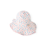 Badehat til børn med blomstret mønster