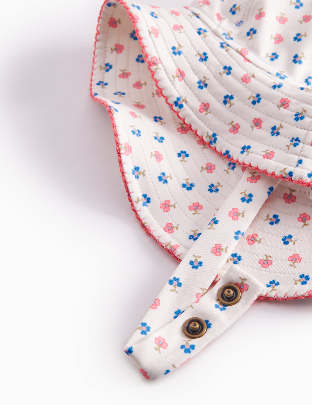 Child's swim cap with floral pattern