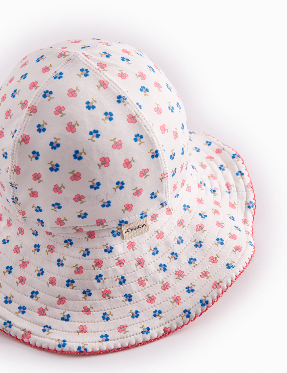Badehat til børn med blomstret mønster