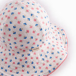 Badehat til børn med blomstret mønster