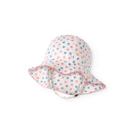 Child's swim cap with floral pattern