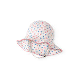 Child's swim cap with floral pattern
