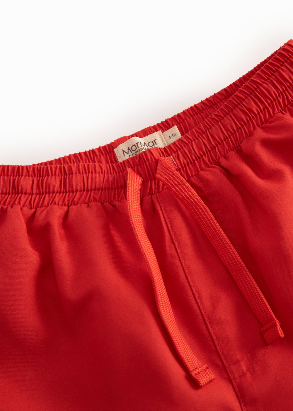 Røde badeshorts til børn med snørrelukning