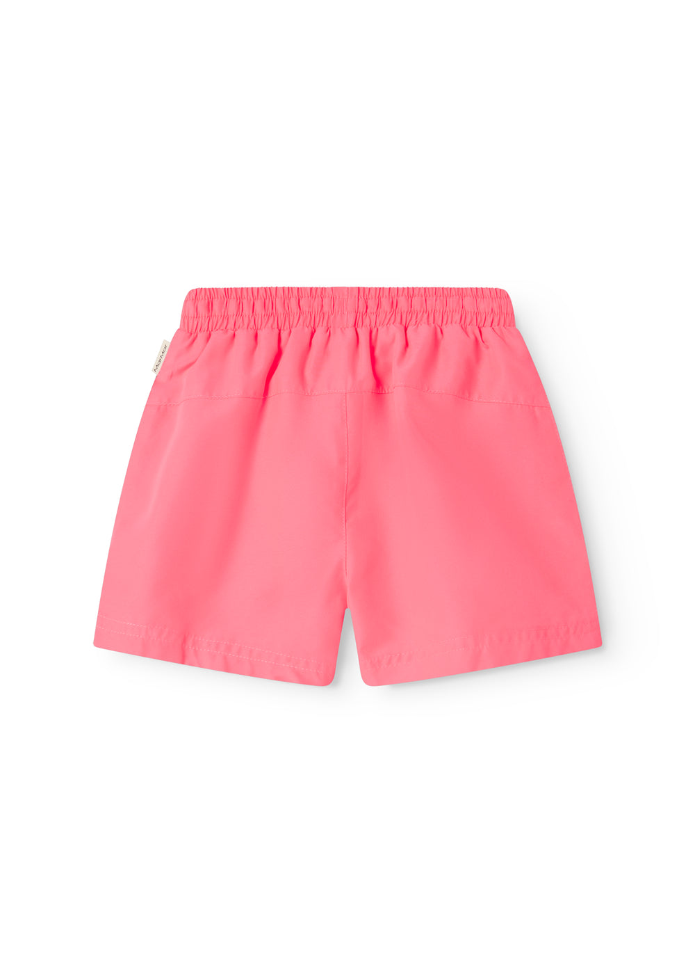 Neonrosa badeshorts til børn med snørrelukning