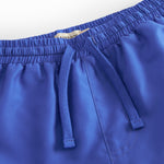 Blue swim trunks with drawstrings for children