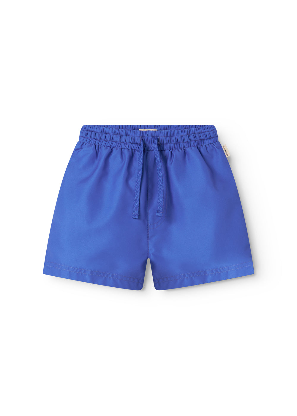 Blue swim trunks with drawstrings for children