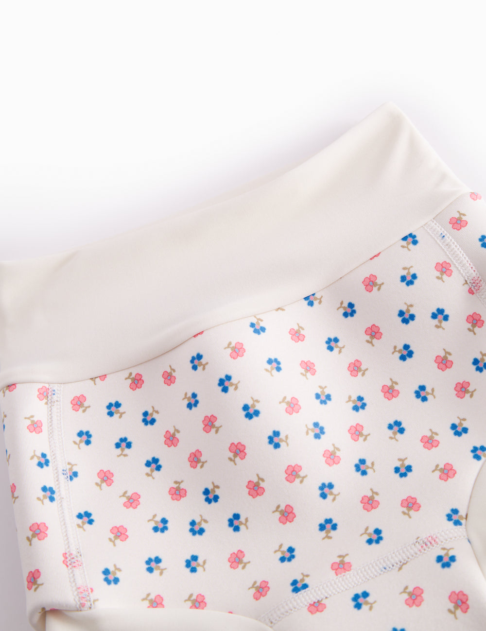 Baby swim trunks with flower pattern