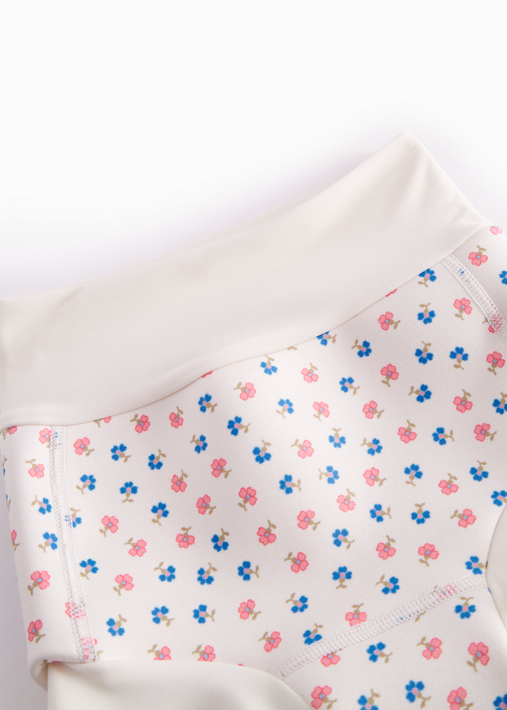 Baby swim trunks with flower pattern