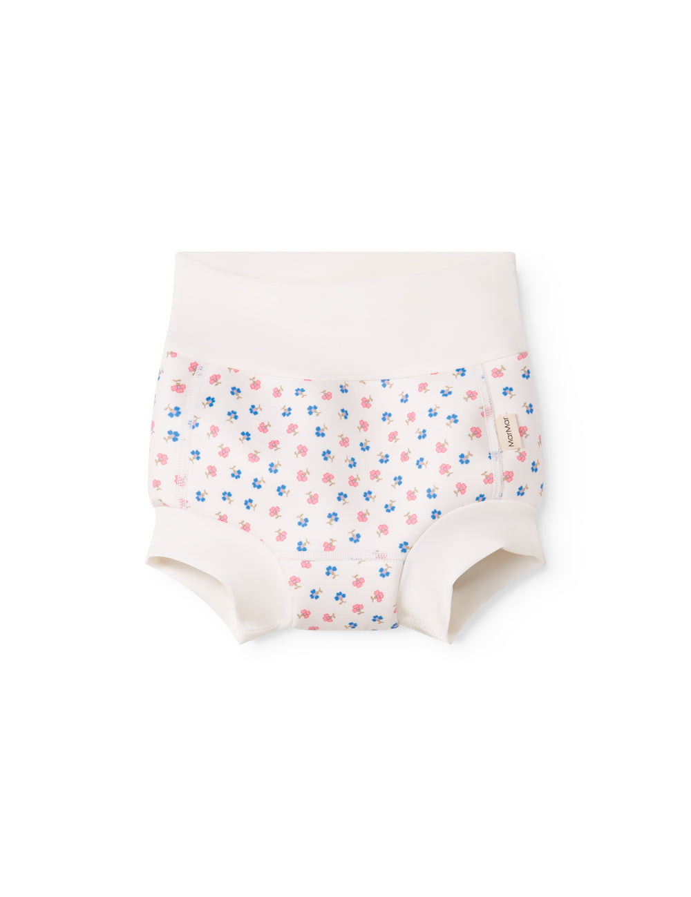 Baby swim trunks with flower pattern