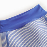 Blue neoprene swim trunks for baby