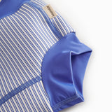 Blue neoprene swim trunks for baby