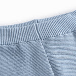Blue knitted baby pants