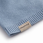 Blue knitted hat for baby