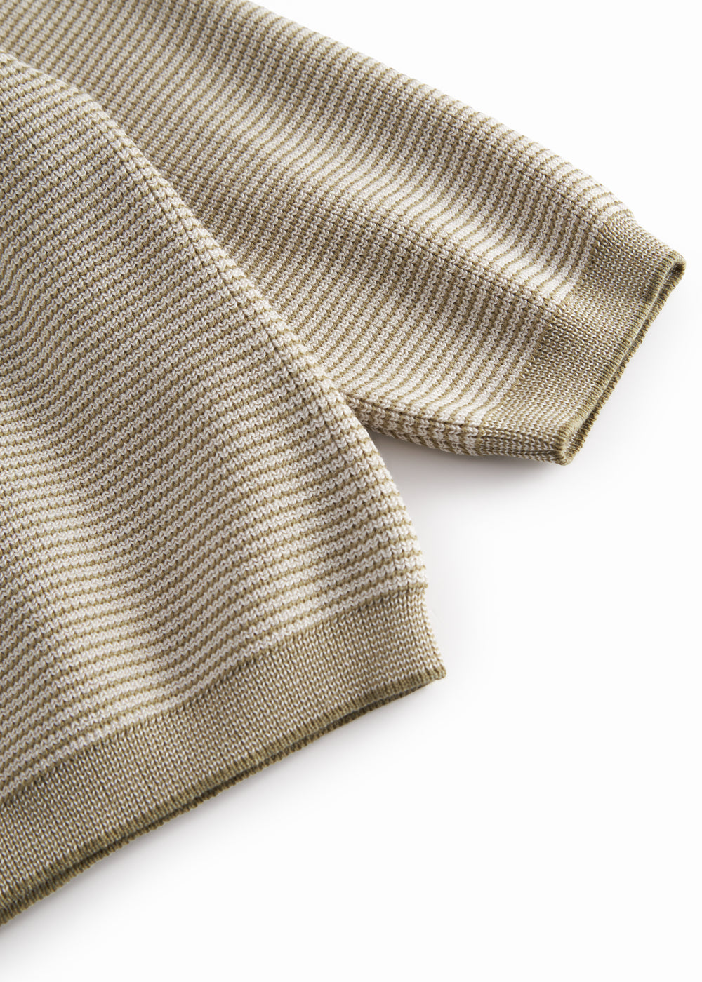 Beige striped blouse with buttons for baby