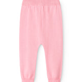 Lyserøde strikbukser til baby