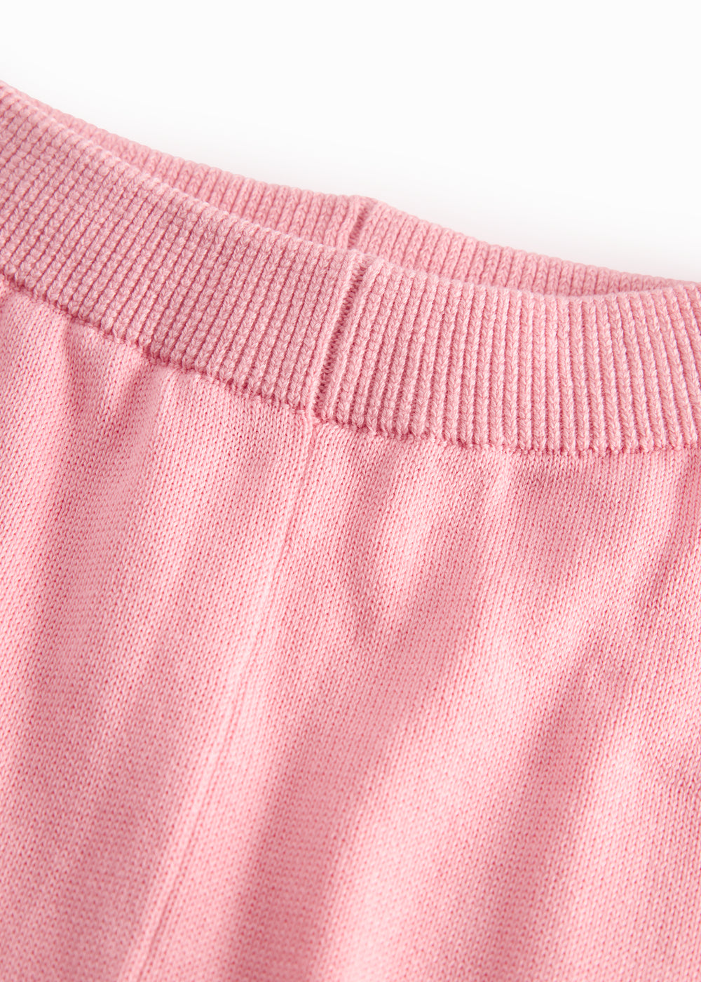 Lyserøde strikbukser til baby