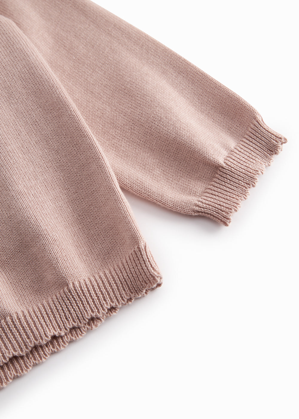 Stylish baby cardigan in taupe shade with buttons upfront