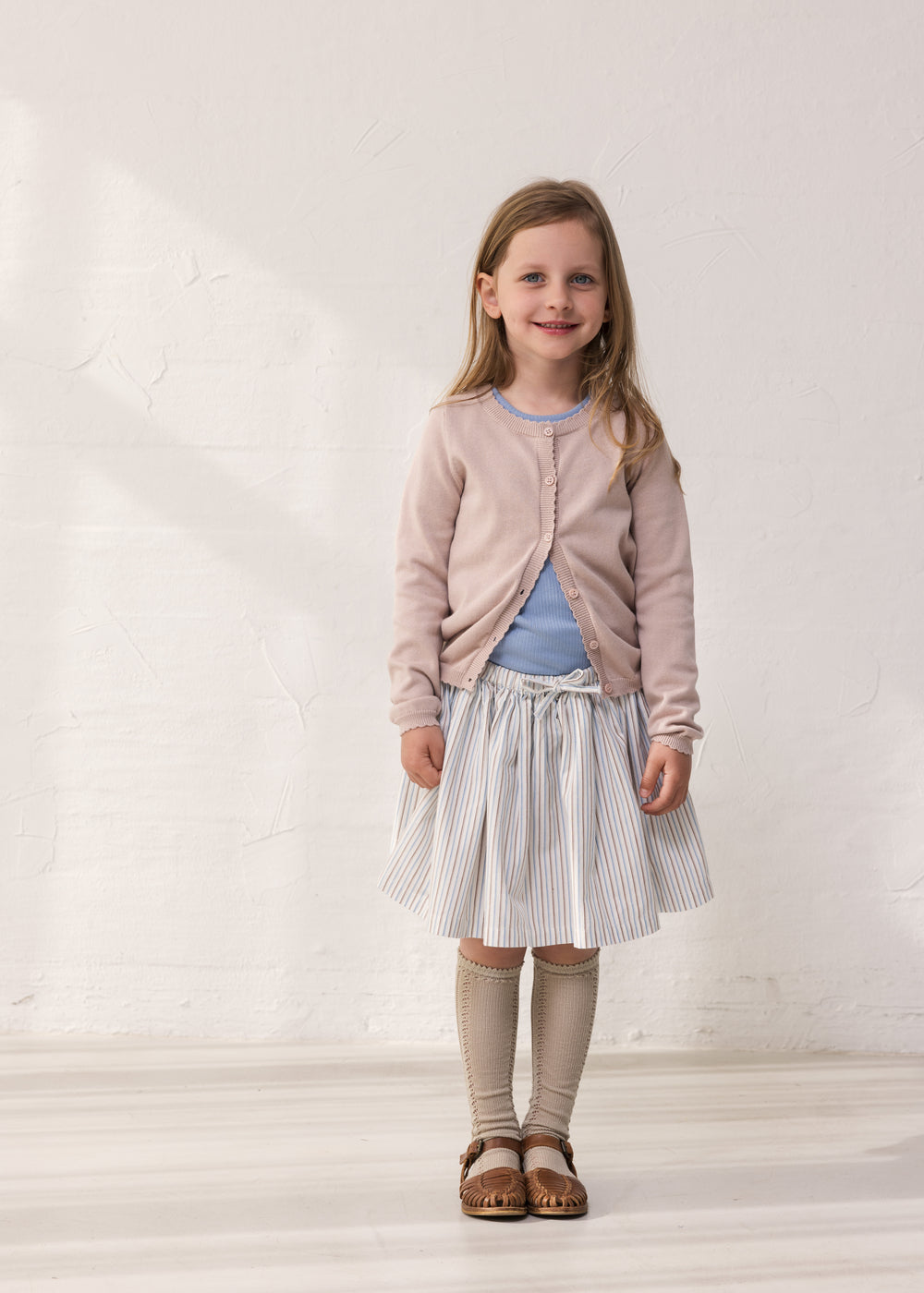 Sana - Skirt, Blue Iris Stripe