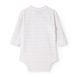White baby bodysuit with small flowers