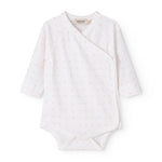 White baby bodysuit with small flowers