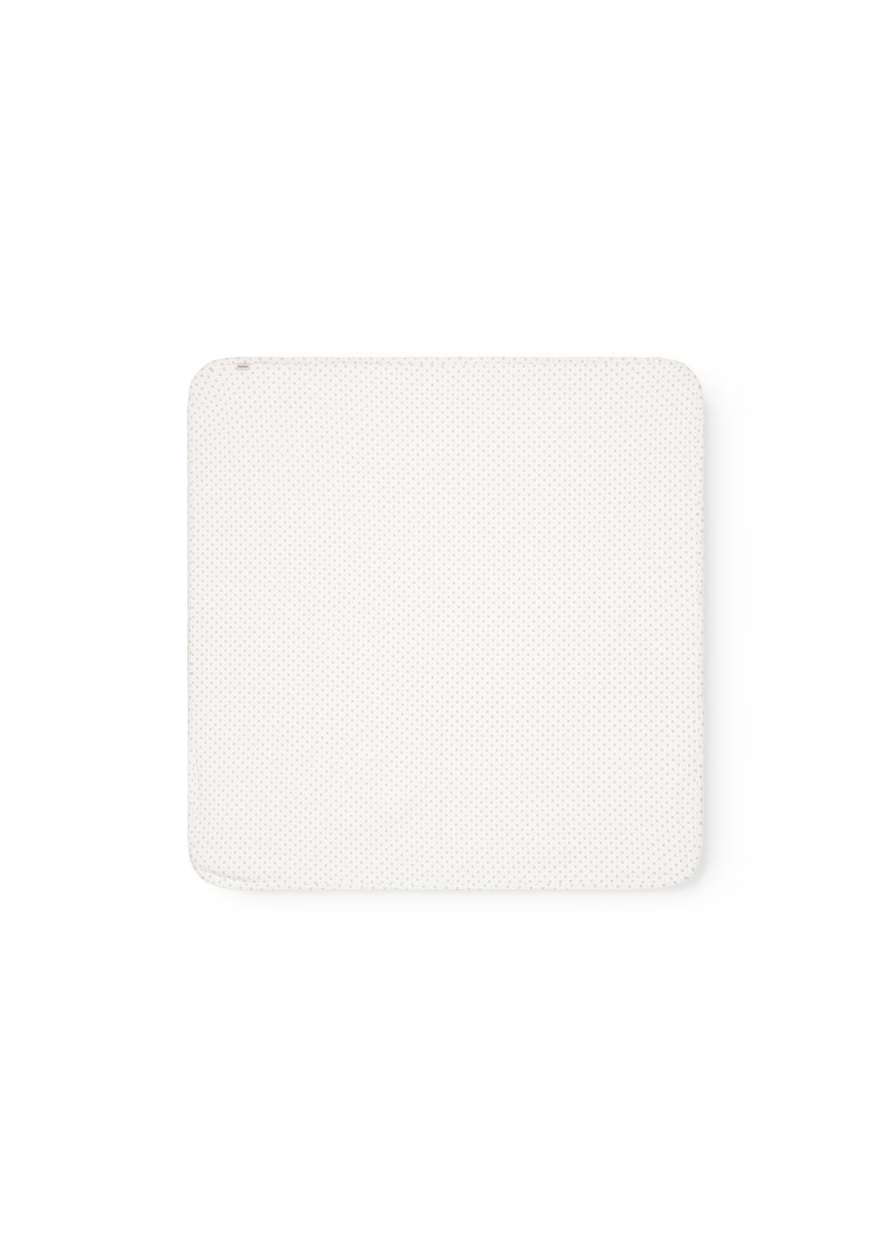 Hvidt babytæppe med fint mønster