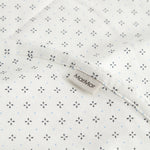 White baby blanket with fine pattern