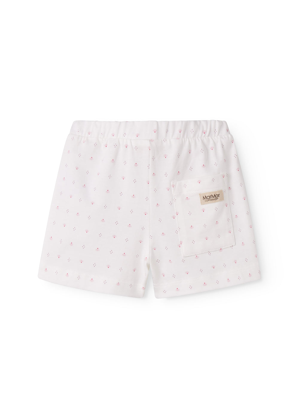 White shorts with small flowers for children